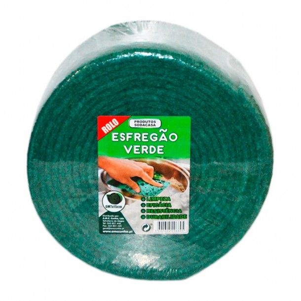 Rolo de Esfrego Verde 6M