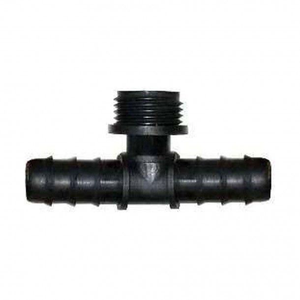 T Roscado Estriado Micro Rega 1/2"x16mm Polietileno Blister 3 Aqua Control