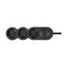 Extensão Tripla com Interruptor Plus Preta 3M Extensão Tripla com Interruptor Plus Preta 3M
