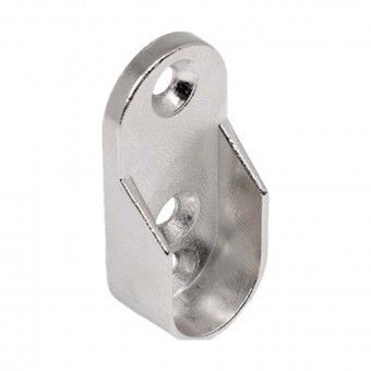 Suporte Varo Lateral Oval 30x15mm Zamak Nquel Blister 2