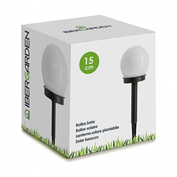 Candeeiro Solar Redondo para Exterior 15 cm Candeeiro Solar Redondo para Exterior 15 cm