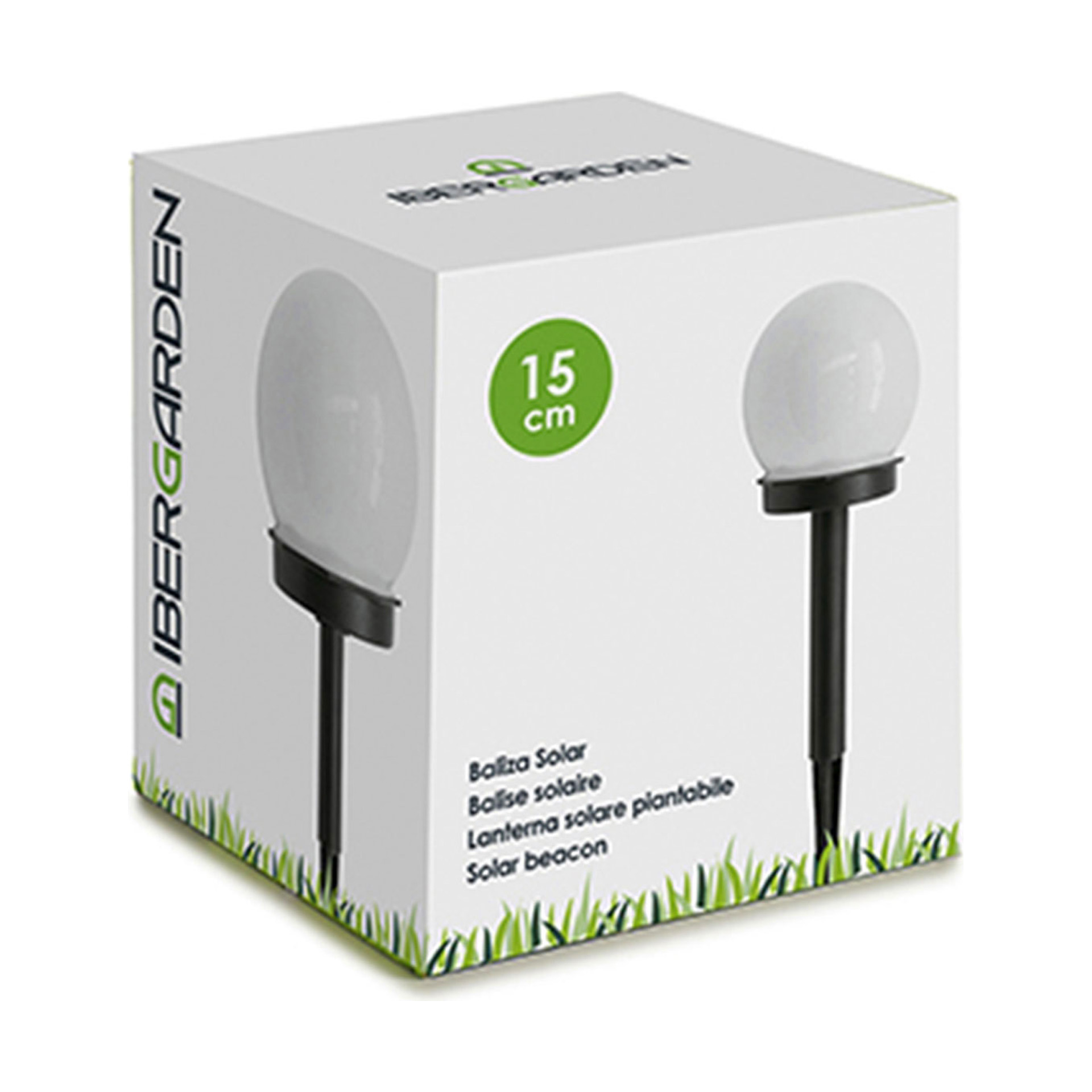 Candeeiro Solar Redondo para Exterior 15 cm