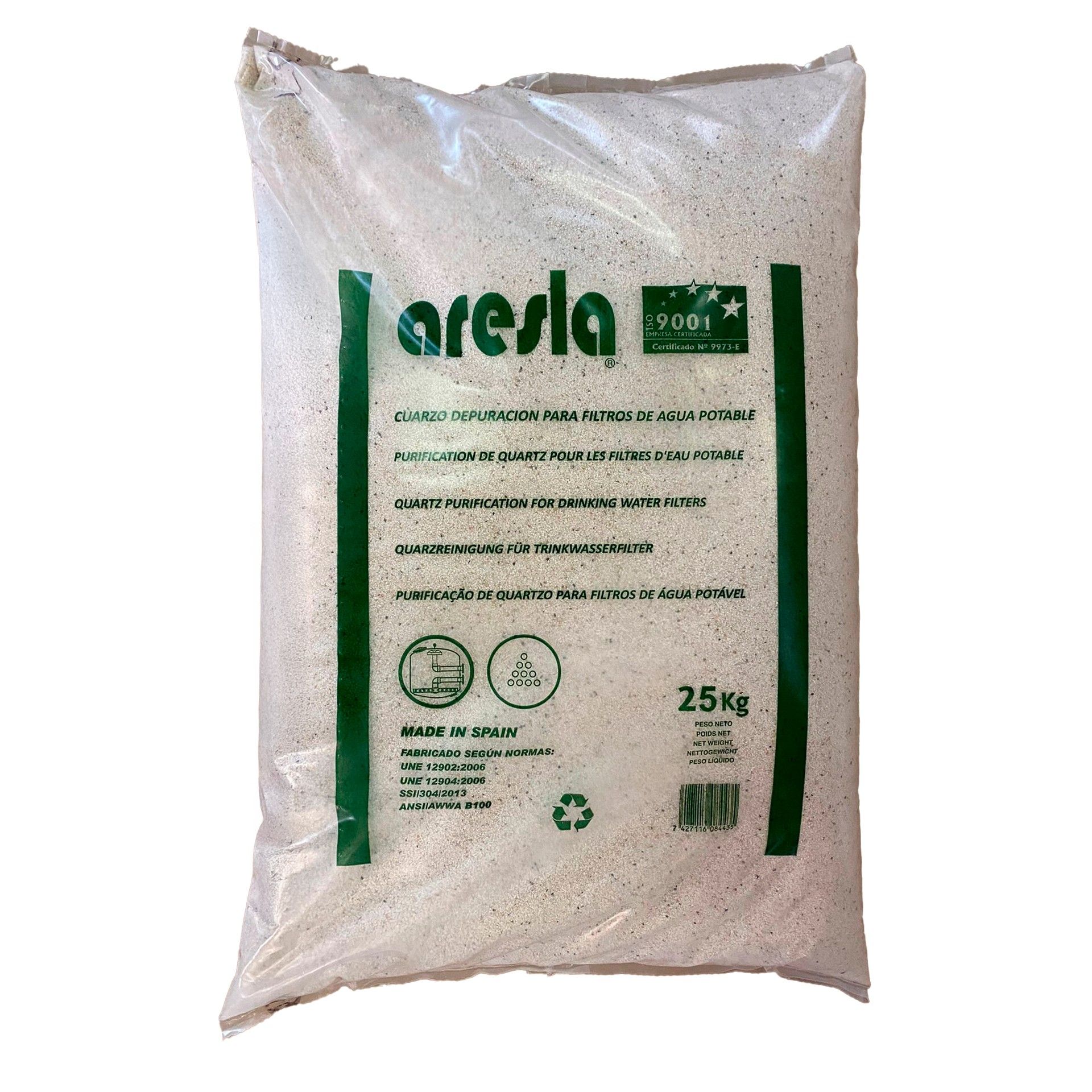 Areia para Filtro de Piscina 25Kg Aresla