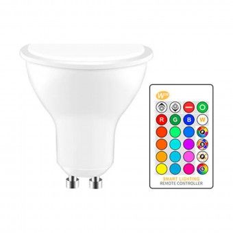 Lmpada LED RGB-W com Comando 220V 5W