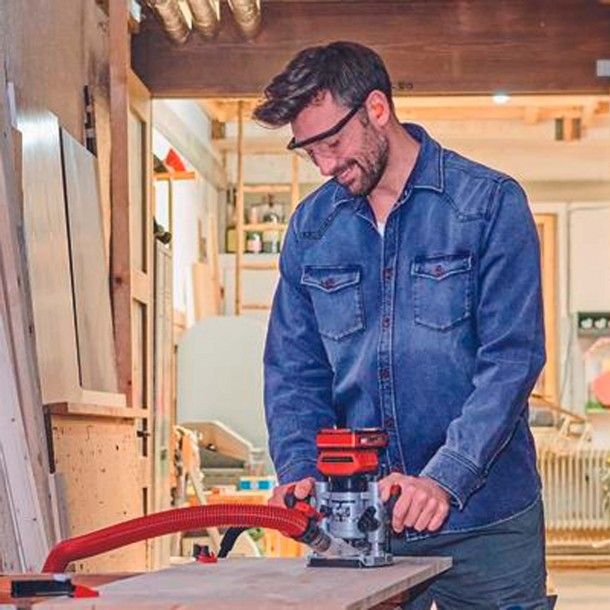 Tupia de Mão 35mm 18V sem Bateria Brushless TP-RO 18 LI BL Solo Einhell Tupia de Mão 35mm 18V sem Bateria Brushless TP-RO 18 LI BL Solo Einhell