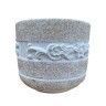 Vaso Decorativo Floral Redondo 49x43cm Cimento ACB Vaso Decorativo Floral Redondo 49x43cm Cimento ACB