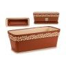 Floreira Plástico Cloe Terracota - 50 cm Floreira Plástico Cloe Terracota - 50 cm