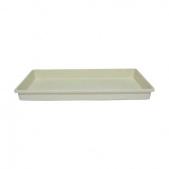 Prato Branco para Floreira Retangular - 40 cm