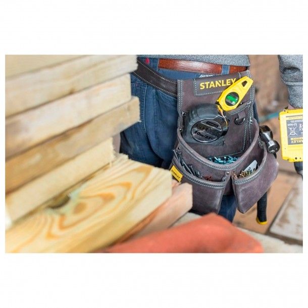 Bolsa para Pregos com 2 Bolsos STST1-80116 Stanley Bolsa para Pregos com 2 Bolsos STST1-80116 Stanley