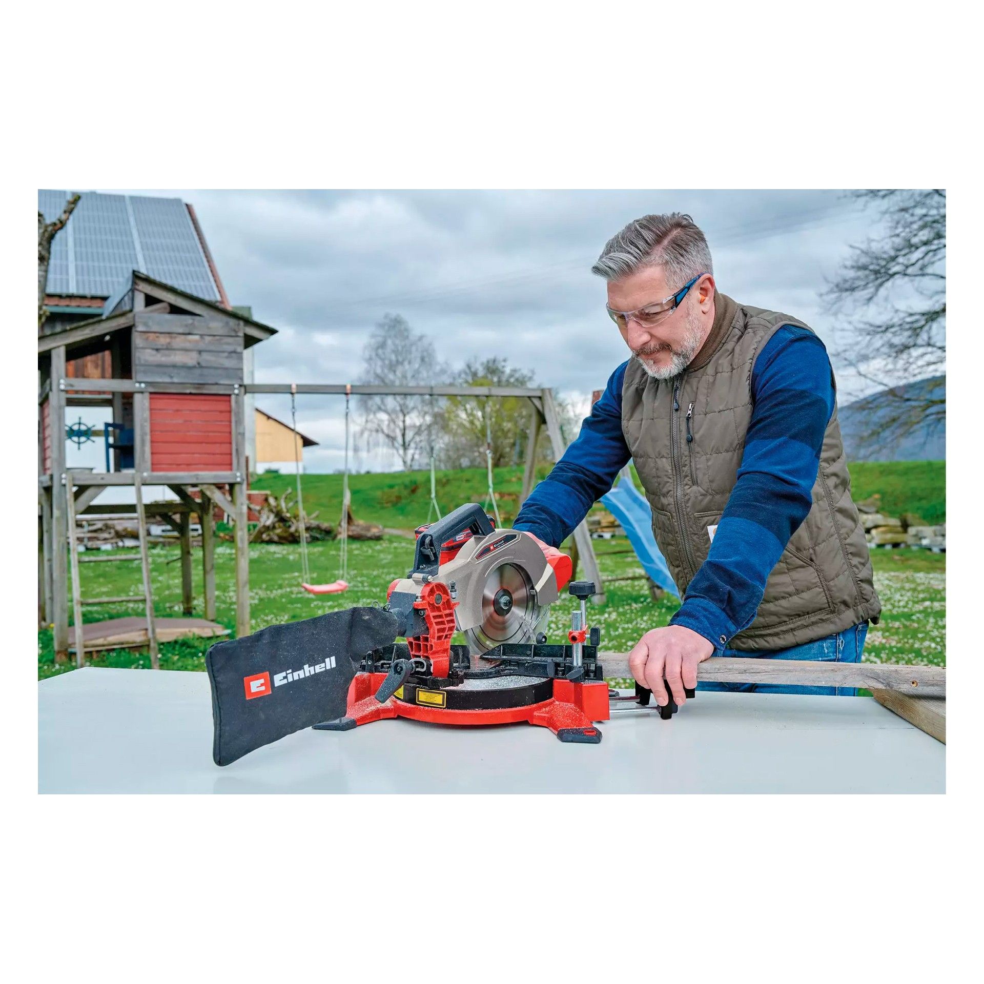 Serra de Meia Esquadria a Bateria 210mm 18V TE-MS 18/210 Li Einhell