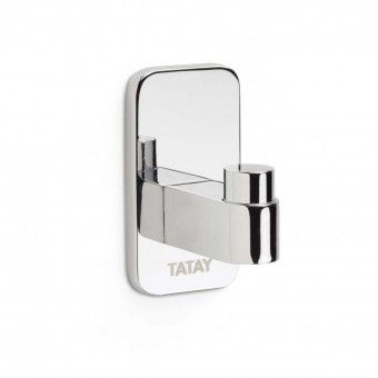 Cabide de Parede de Colar Slim Inox Cromado Tatay
