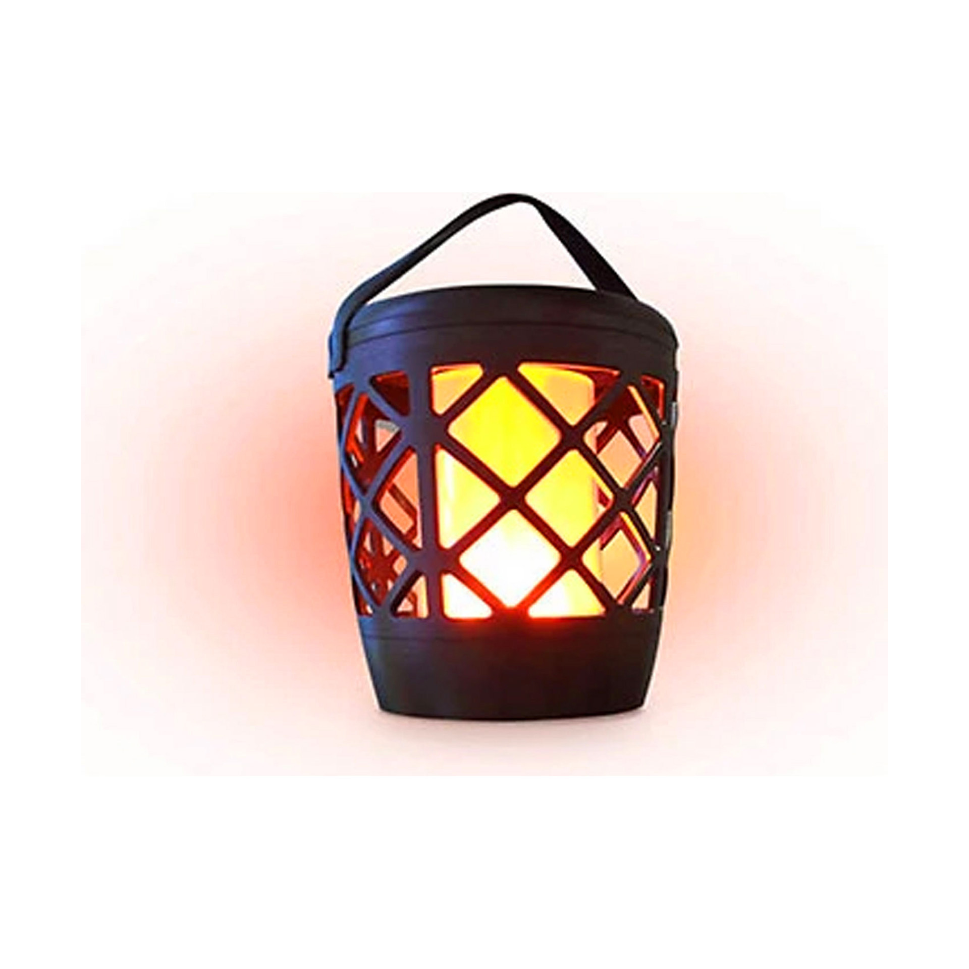 Candeeiro Solar Efeito Fogo Recarregável USB