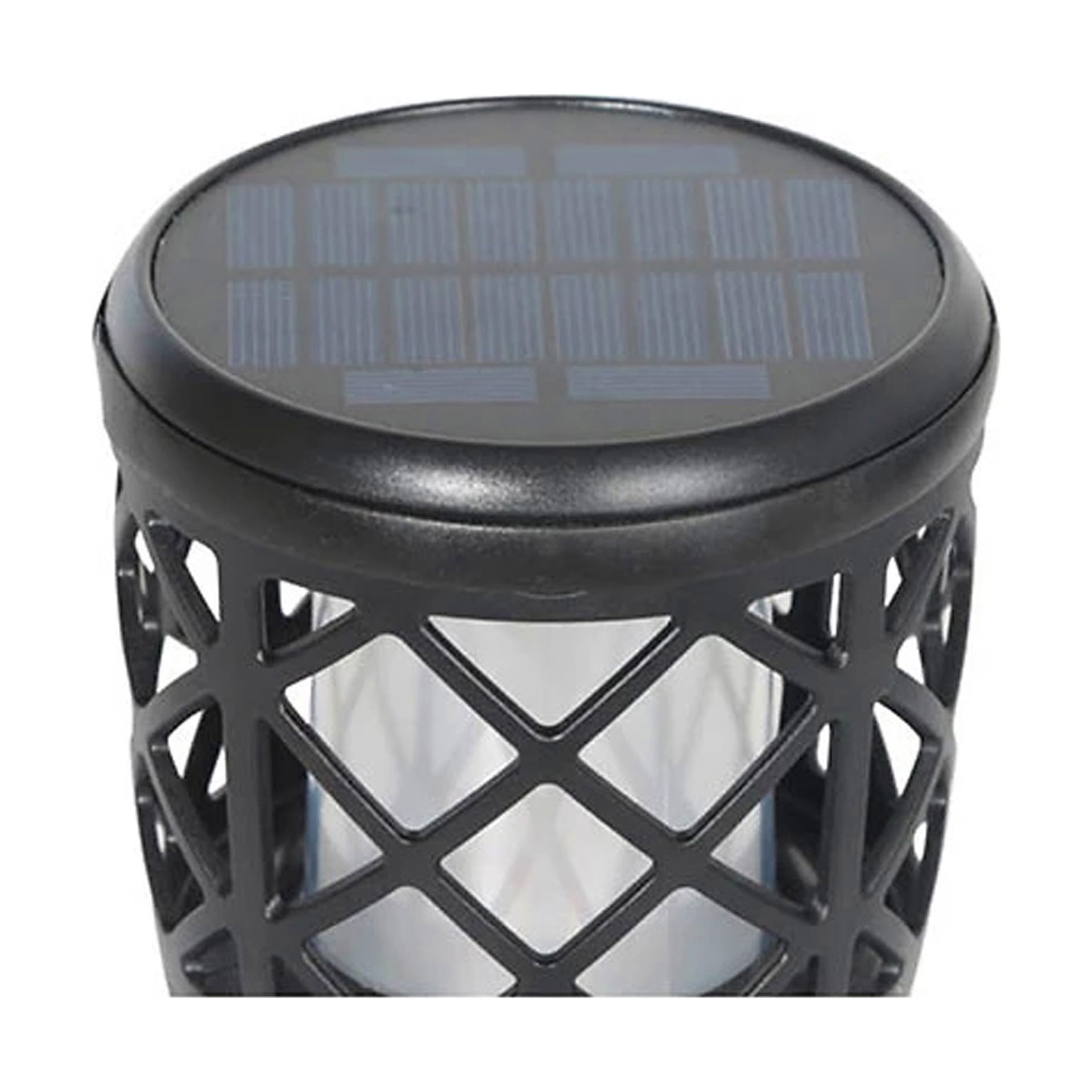 Candeeiro Solar Efeito Fogo Recarregável USB