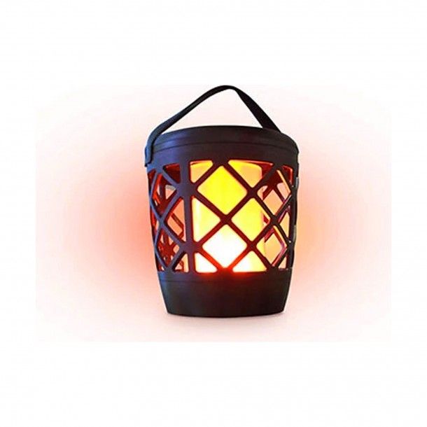 Candeeiro Solar Efeito Fogo Recarregável USB Candeeiro Solar Efeito Fogo Recarregável USB