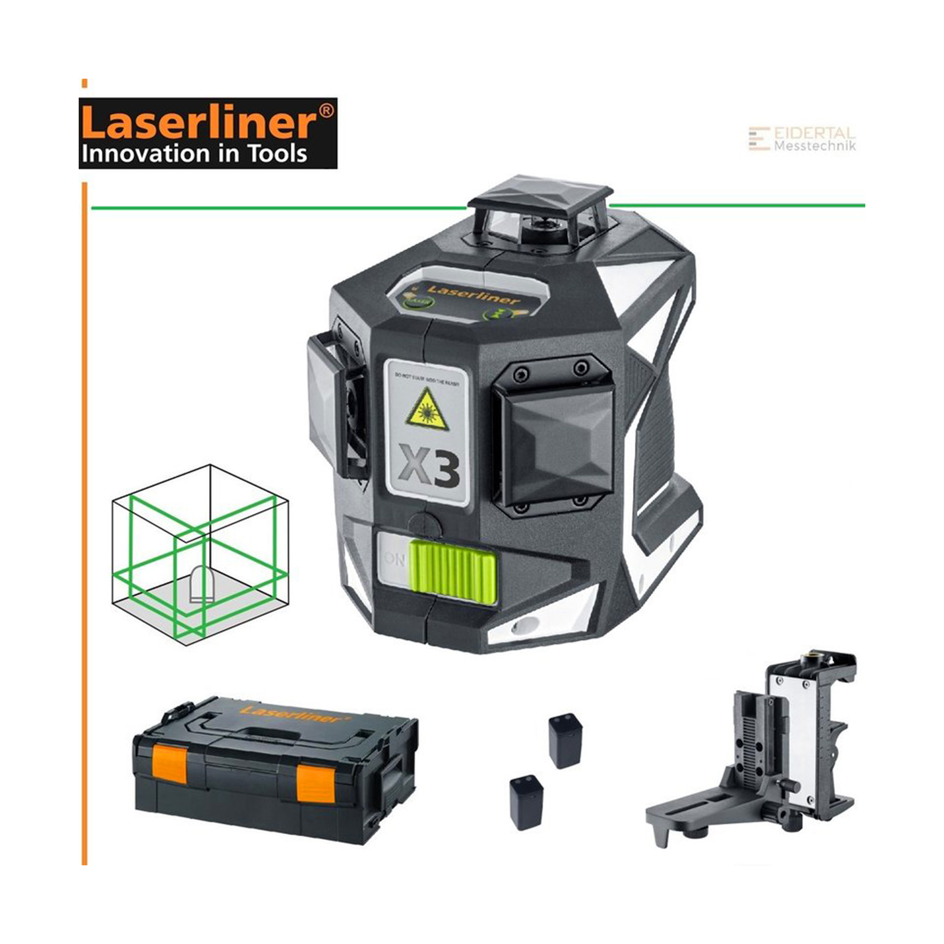 Nível X3-Laser Pro Linha Verde 360º Laserliner