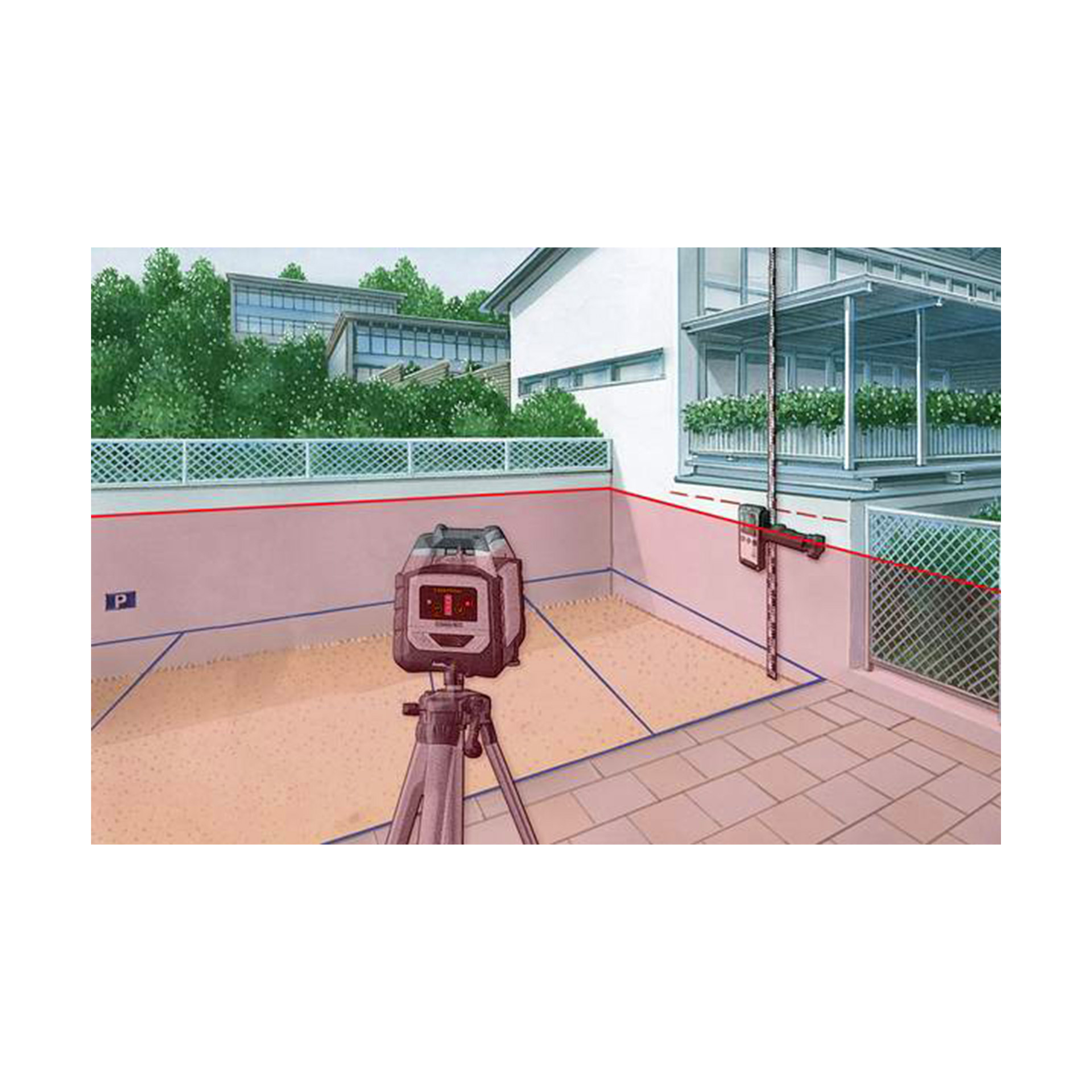 Nível a Laser 360º Vermelho Kit Laserliner