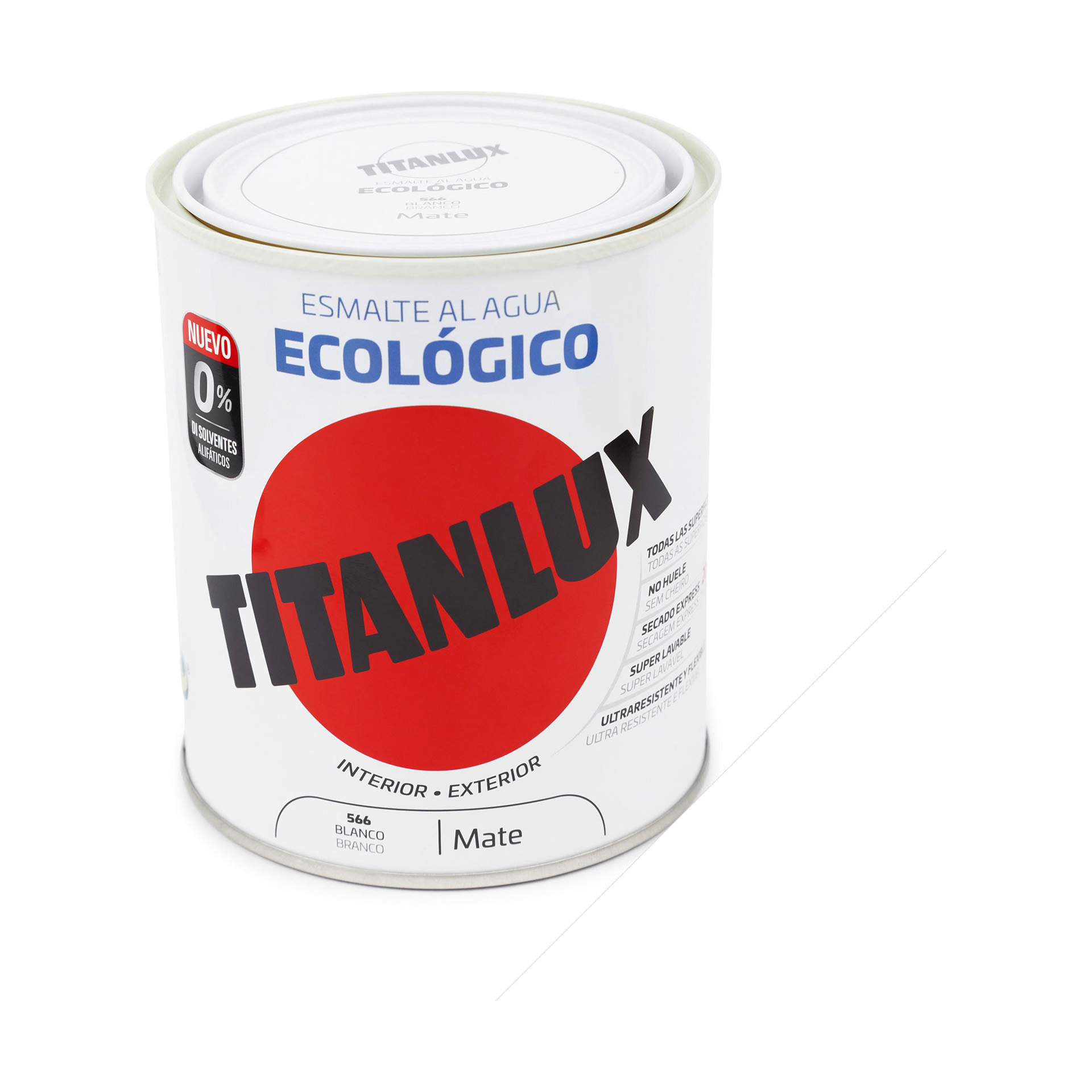 Esmalte Ecológico Base Água Mate Titanlux Branco 750ml