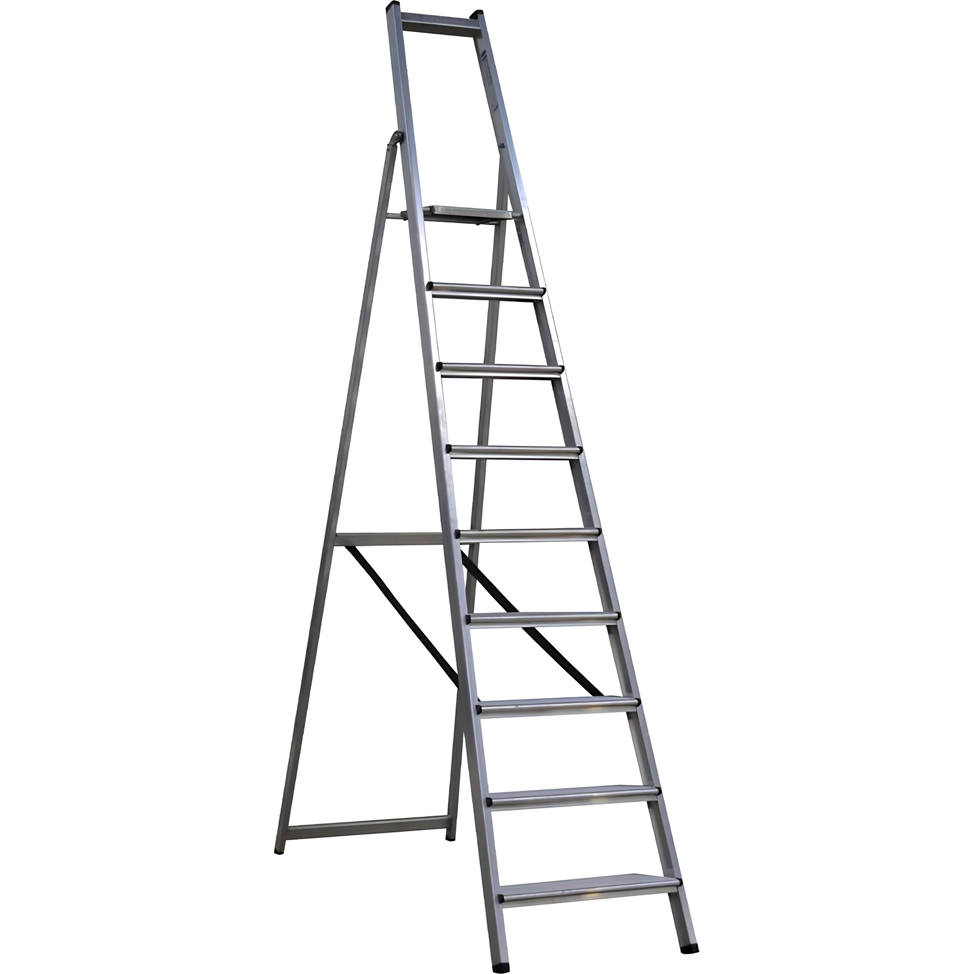 Escadote de Alumínio 9 Degraus 2,03M Litan