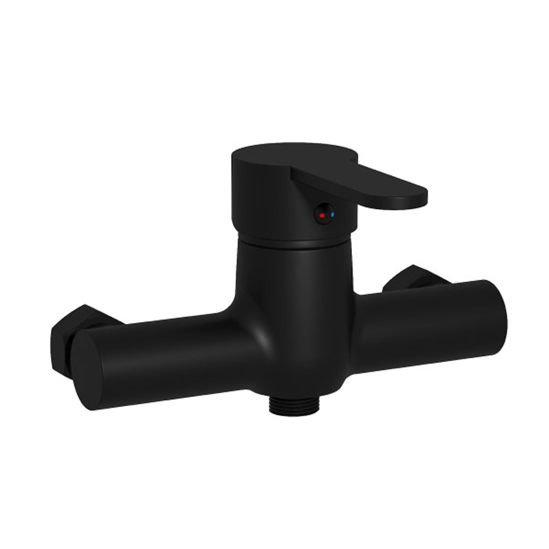 Torneira para Duche Monocomando Plaza Latão Preto Mate