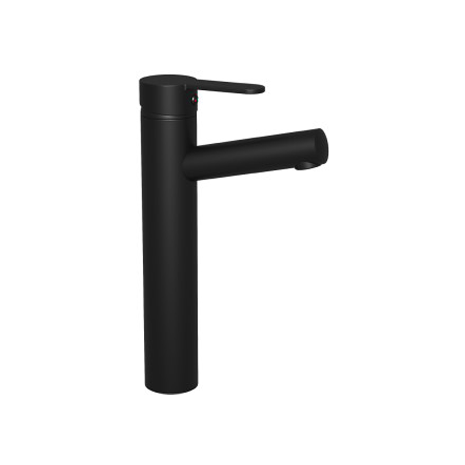 Torneira para Lavatório Monocomando Cano Alto Plaza Latão Preto Mate