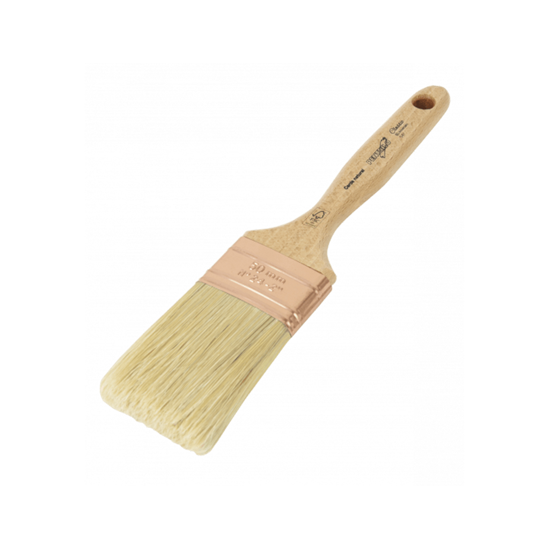 Trincha Plana Cerda Sintética Cabo Madeira