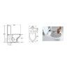 Conjunto Sanita Vitoria + Tampo Soft-Close + Tanque Entrada Inferior Valadares Conjunto Sanita Vitoria + Tampo Soft-Close + Tanque Entrada Inferior Valadares