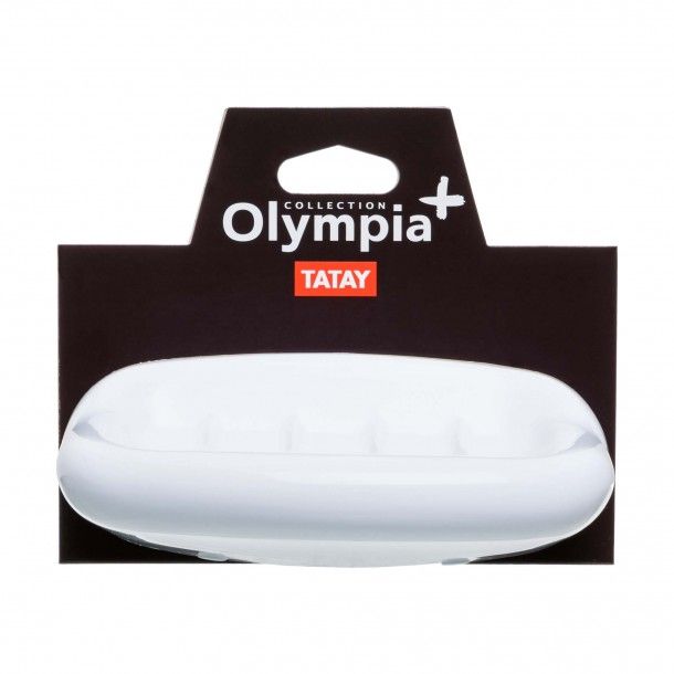 Saboneteira Olympia Polipropileno Branco Tatay Saboneteira Olympia Polipropileno Branco Tatay