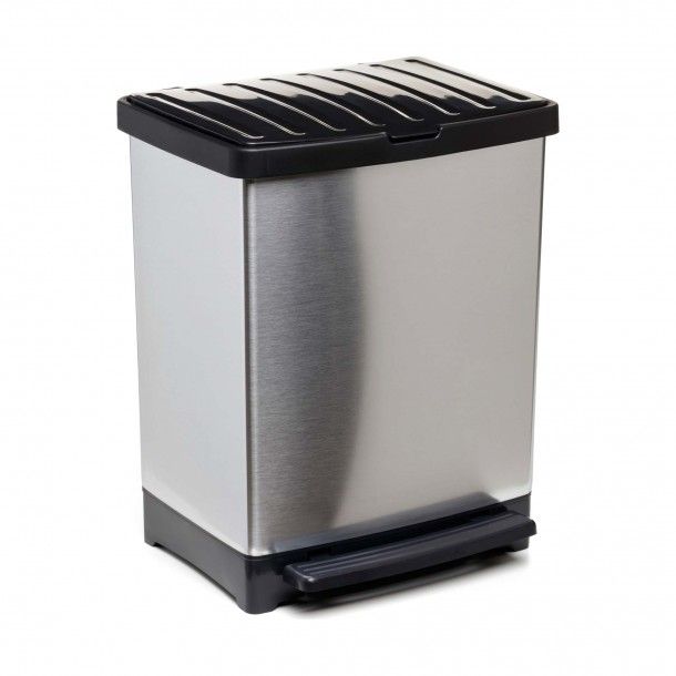 Balde de Lixo Cozinha 25L Metalizado Tatay Balde de Lixo Cozinha 25L Metalizado Tatay