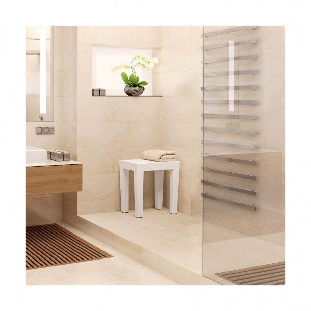 Banco para Duche Lombok Branco Tatay