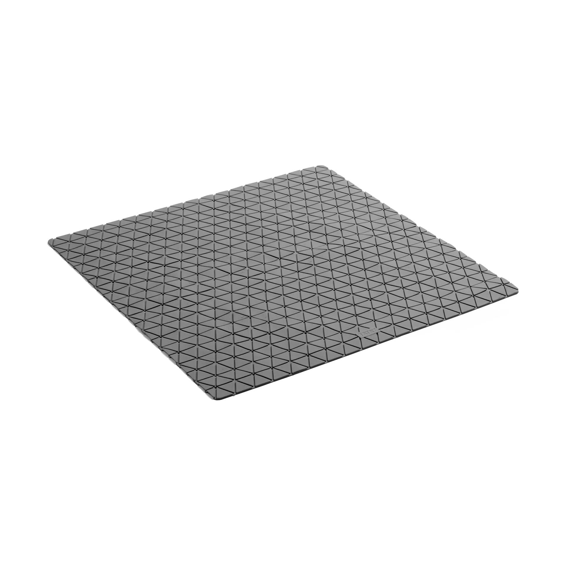 Tapete Antiderrapante 54x54cm Cinza Tatay