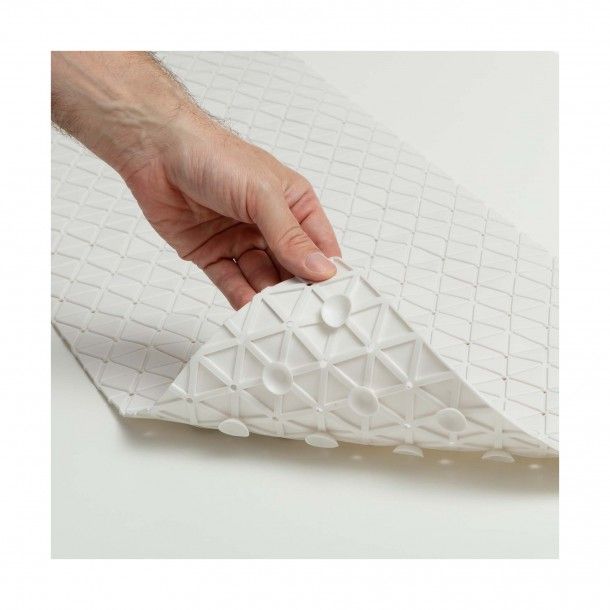 Tapete Antiderrapante 96x36cm Branco Tatay Tapete Antiderrapante 96x36cm Branco Tatay