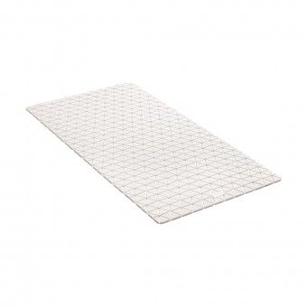 Tapete Antiderrapante 72x36cm Branco Tatay