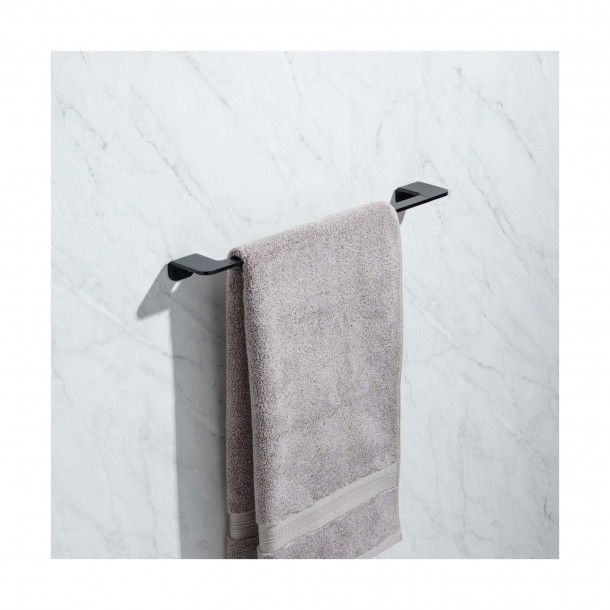 Toalheiro Barra de Colar Onyx Alumínio Preto 49cm Tatay Toalheiro Barra de Colar Onyx Alumínio Preto 49cm Tatay