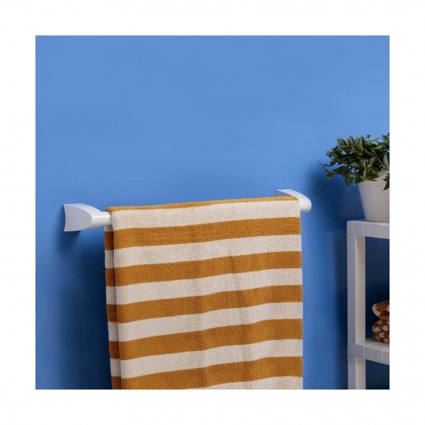 Toalheiro Barra de Colar Smart ABS Branco 54cm Tatay Toalheiro Barra de Colar Smart ABS Branco 54cm Tatay