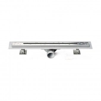 Canalete de Duche 500x36mm com Grelha Inox 304 Ranhurada Easy