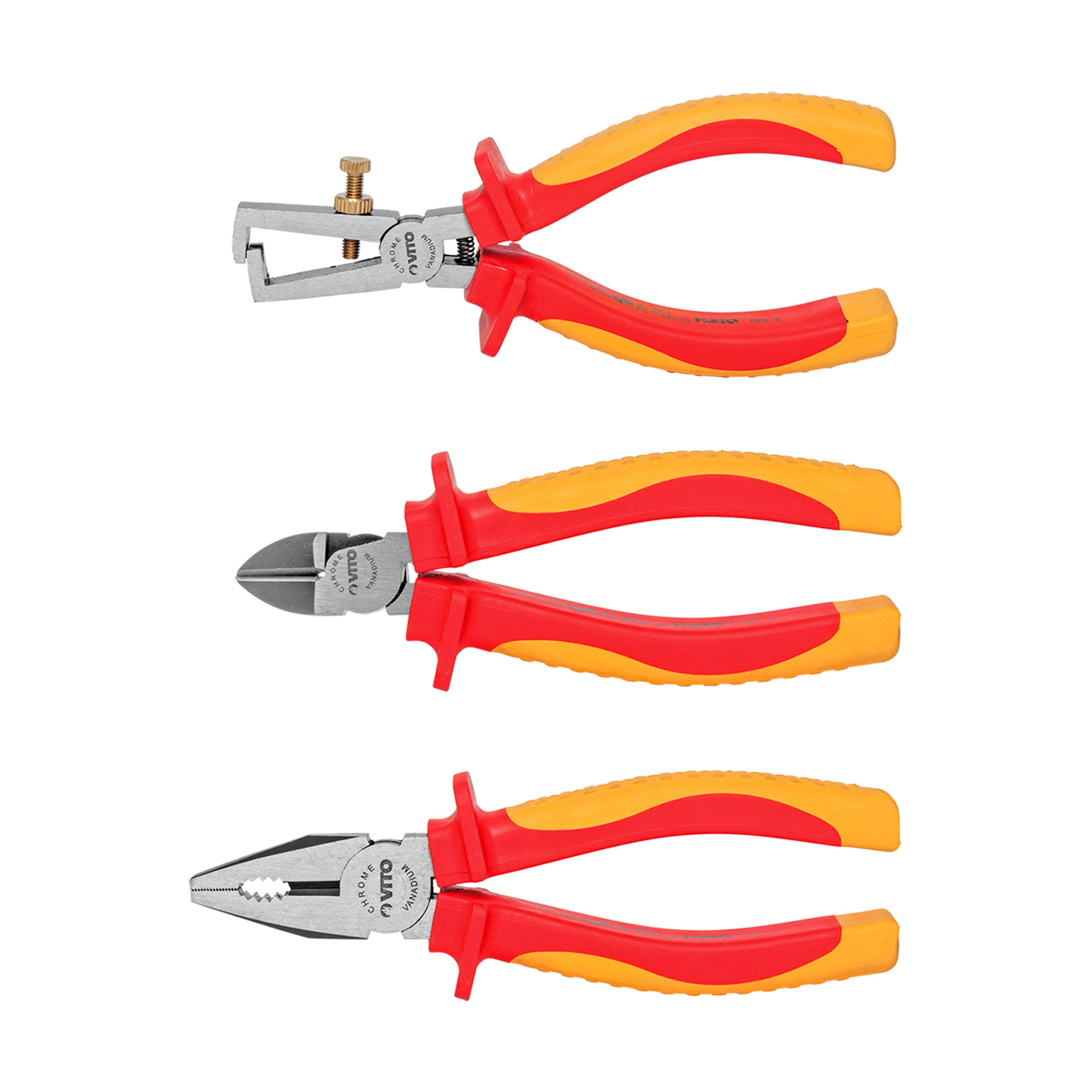 Jogo de 3 Alicates Isolados VDE