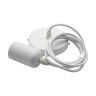 Cabo para Suspensão de Lâmpada com Casquilho E27 Branco Mate Cabo para Suspensão de Lâmpada com Casquilho E27 Branco Mate