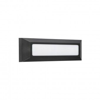 Aplique de Muro LED Saliente Retangular PC IP65 Antracite Maxled