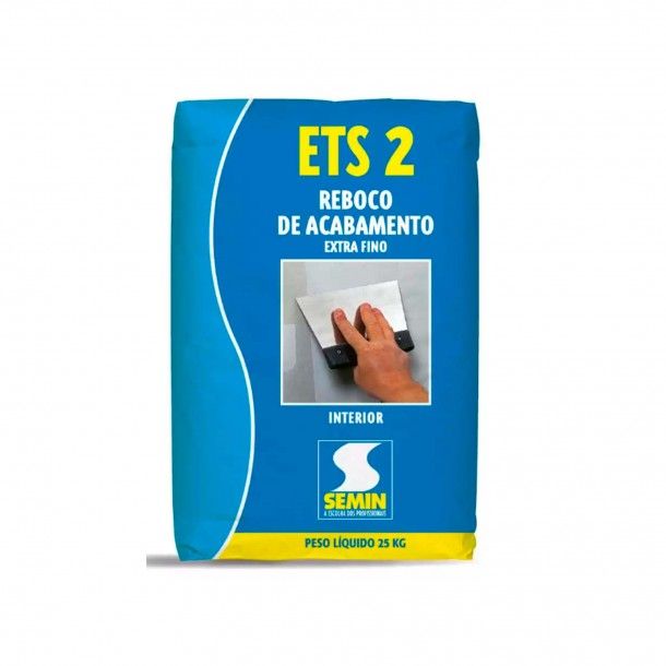 Massa Acabamento para Interiores para Gesso Cartonado Ets2 25kg Semin