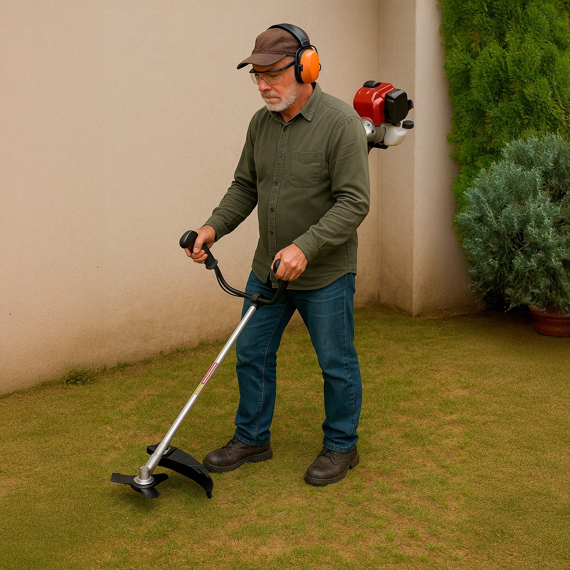 Roçadora 53,2cc 2T Motor Kawasaki TJ53E DK 53 SW