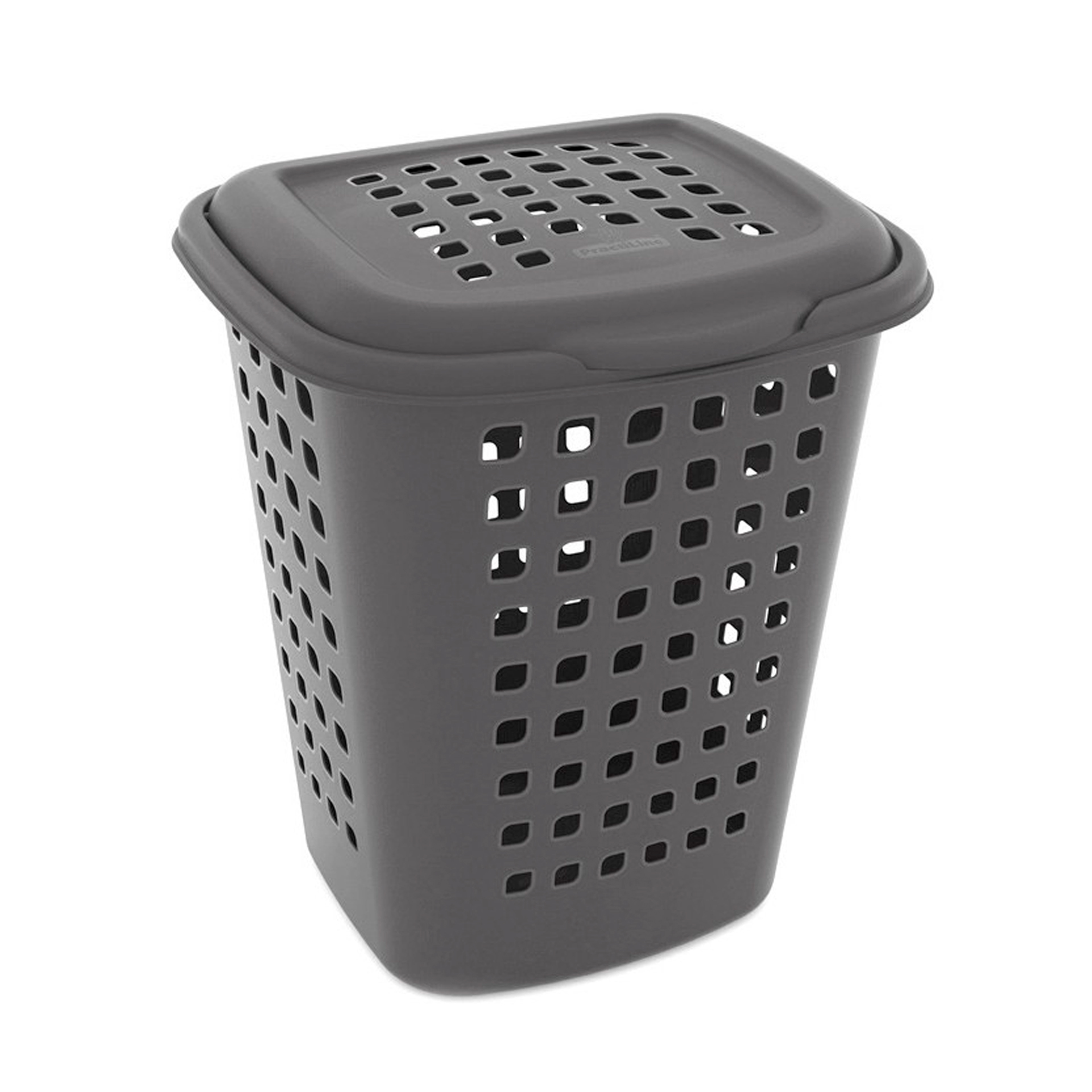 Cesto de Roupa Plástico Antracite 55L