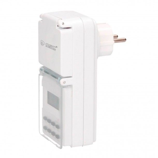 Temporizador Digital para Exterior 2P+T 16A PC