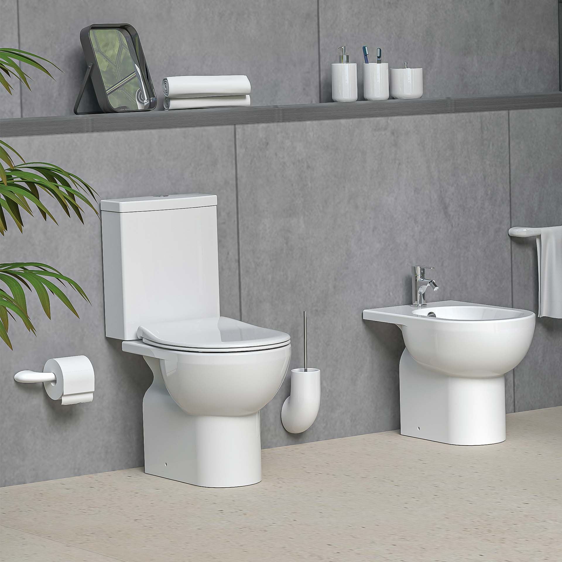 Conjunto Sanita Opus + Tampo Termodur + Tanque Branco Valadares