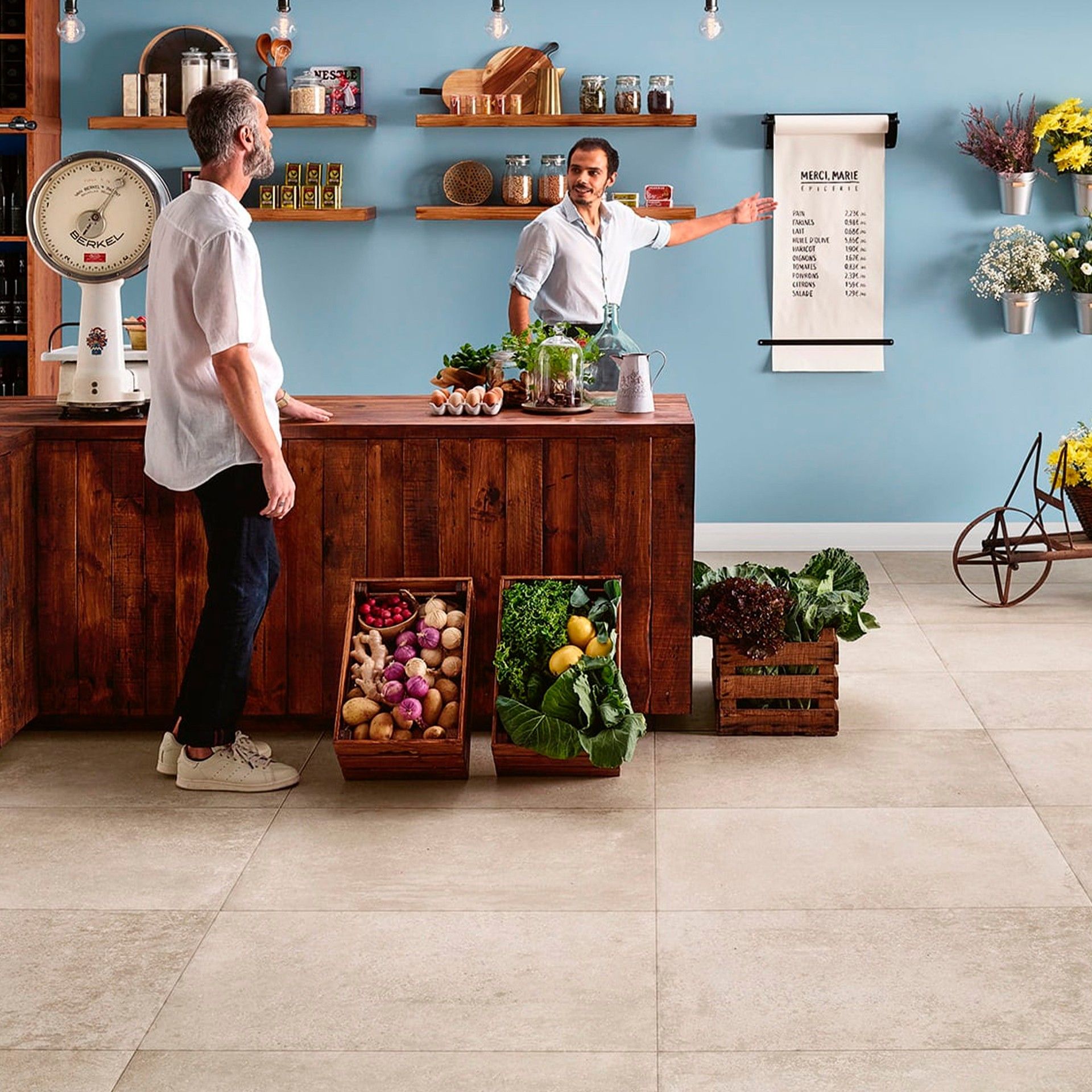 Pavimento Antiderrapante 60x60 Mémorable Blanc Retificado Love