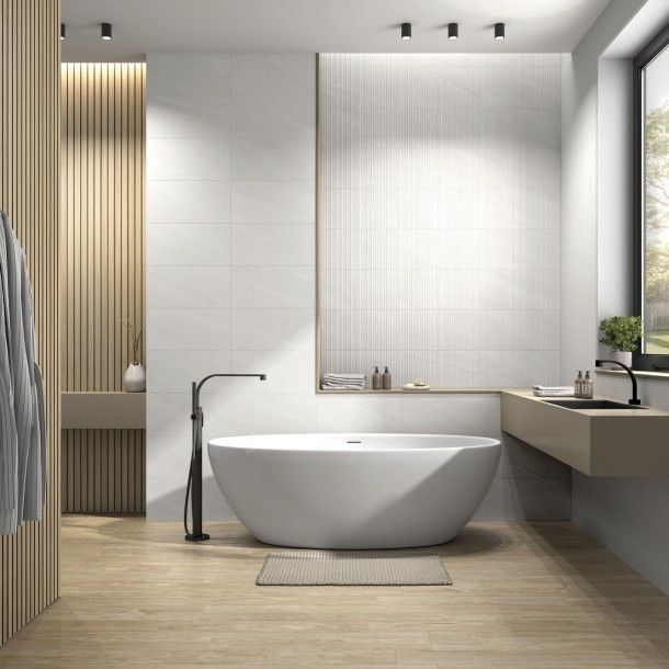Revestimento 30x60 Bliss White Natural 1ª Revestimento 30x60 Bliss White Natural 1ª