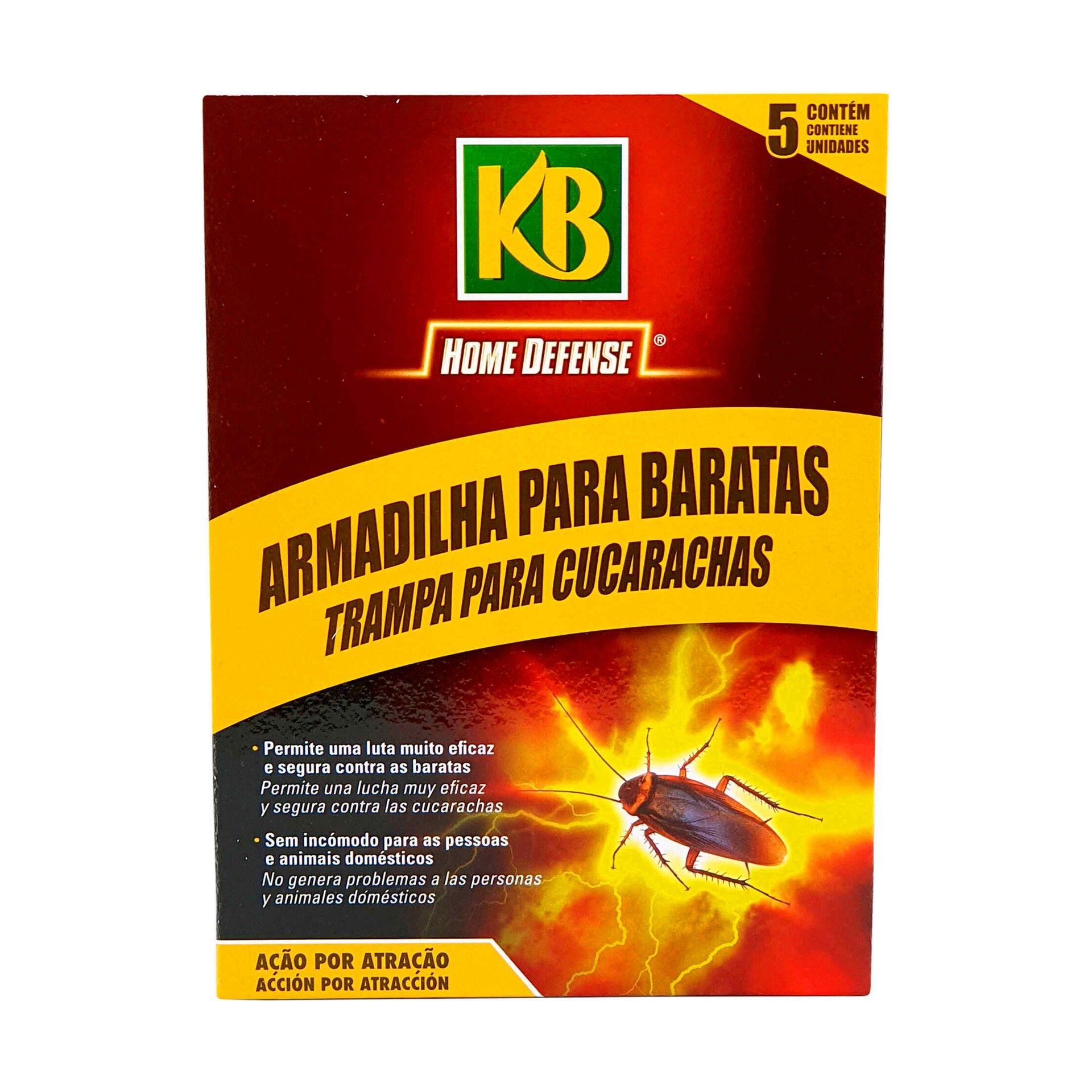 Anti Baratas Armadilha com Cola 5 Uni KB