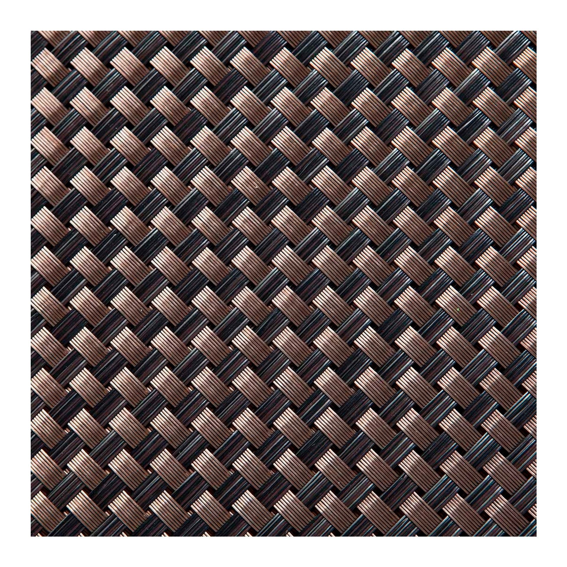 Vedação de Malha Rattan 90x300cm Castanho Catral