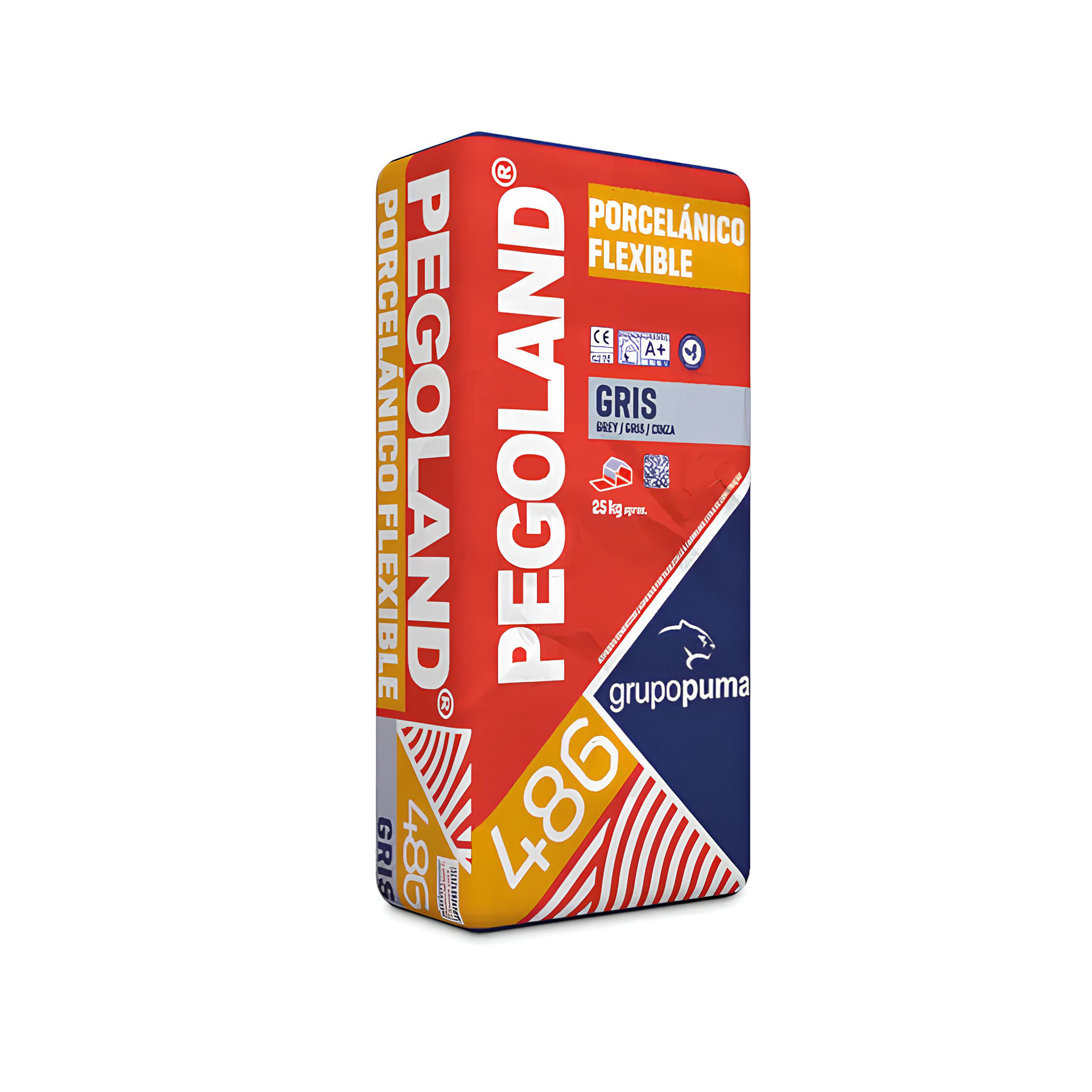 Cimento Cola Pegoland Porcelânico Flexível C2TE Cinza 25Kg Puma
