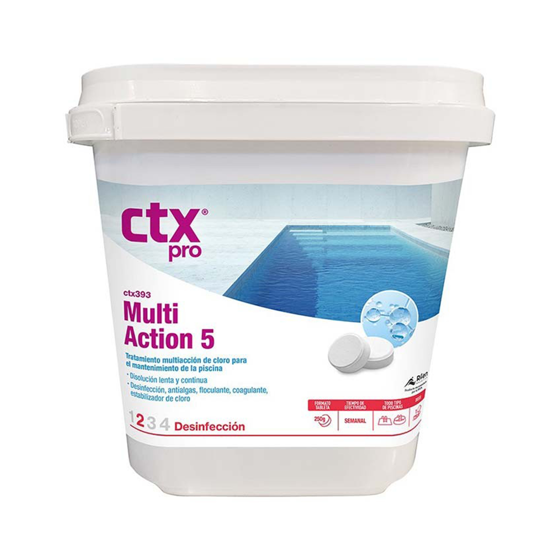 Cloro Tratamento Multi-Ação Piscina CTX-393 5Kg