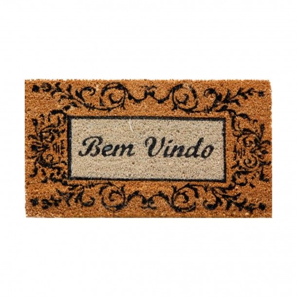 Tapete de Entrada Bem Vindo Cairo 33x60cm